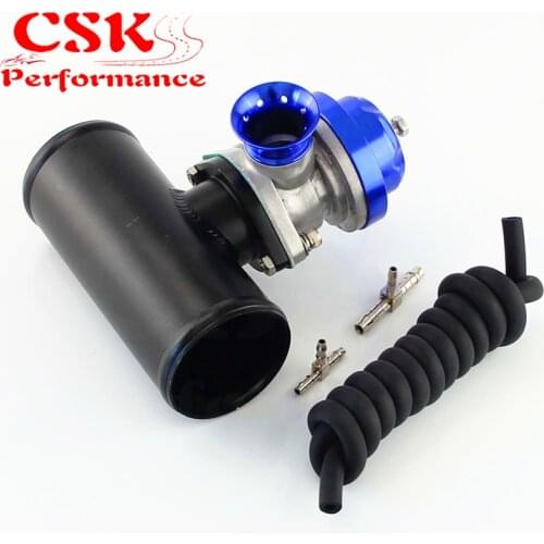 Type-S/RS Turbo Charger BOV Blow Off Valve +2.5" Alloy Flange Adapter Pipe Black / Blue /Red