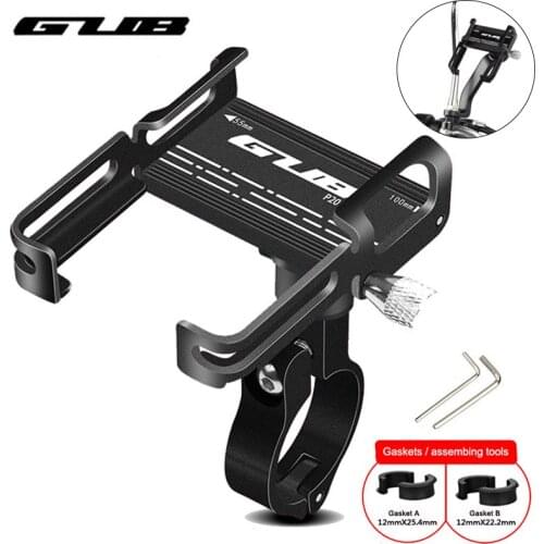 GUB P10 P20 30 Aluminum Bike Phone Holder For 3.5" to 7.5" Device Bicycle Phone Stand Scooter Moto Mount Support Handlebar Clips