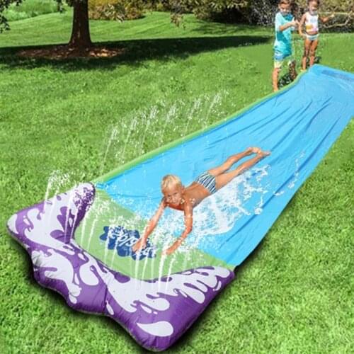Water Slide Inflatable Kids Backyard Lawn Outdoor Garden Sprinkler Pool Slip Fun Summer Toys Water Slip and Slide Mat