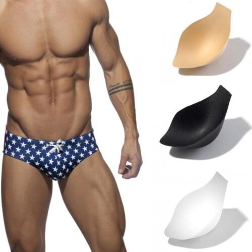 1pcs Swimsuit Protecivce Pouch Pad Inside Front Protection For Swimming Protective Sponge Men Pad Briefs Underwear Pad For Male