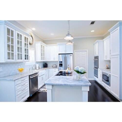 2020 traditional solid wood kitchen furnitures solid timber kitchen cabinets TK220