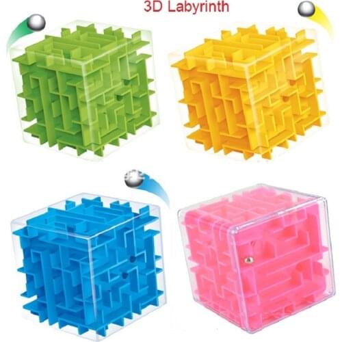 3D Maze Puzzle Cube Speed Cube Labyrinth Rolling Ball Toys Puzzle Game Cubos Magicos Learning Toys Best Gift For Children