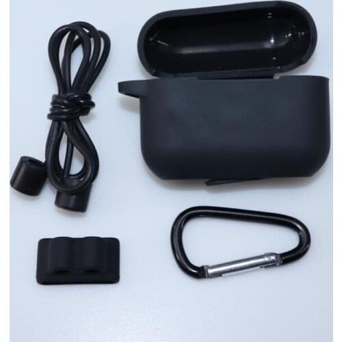 4 in 1 Protective Set Bluetooth Earbuds Silicone Case + Aluminum Hook + Anti-Lose Strape +Watch Band For Apple Airpods 3 Pro