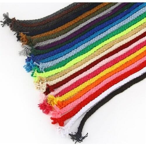5mm Twisted Rope Eco-Friendly 100% Cotton Cord High Tenacity Thread DIY Craft Woven String Home Textile Craft Home Decoration