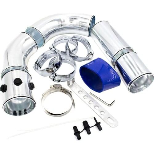 AU05 -76mm Aluminium Air Filter Turbo Intake Intercooler Piping Cold/Hot Pipe Multifunctional Air Intake Combination Kit
