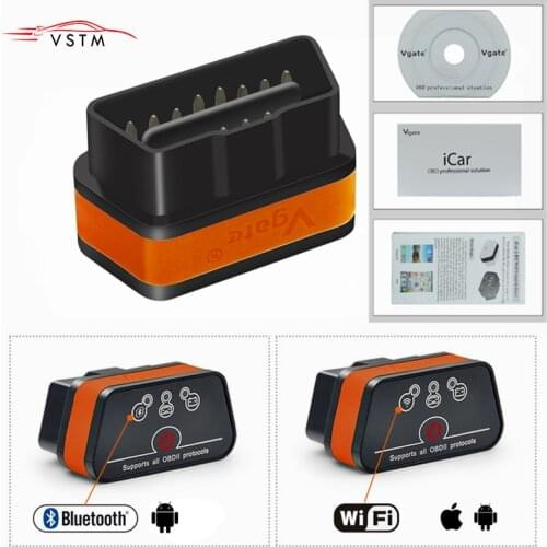 Vgate iCar2 ELM327 obd2 Bluetooth Wifi Scanner elm 327 V2.1 icar 2 Auto Diagnostic Scanner for android/PC/IOS code reader