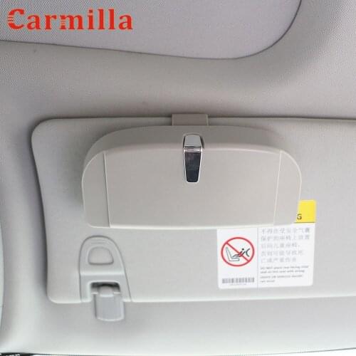 Carmilla Car Sun Visor Card Glasses Sunglasses Storage Holder Box for Volkswagen VW Jetta Golf 4 5 6 7 CC Tiguan Passat Polo