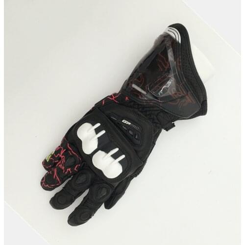 2021 New 100% Genuine Leather GP PRO Motorcycle Long Gloves Racing Driving Motorbike Original Cowhide Gloves