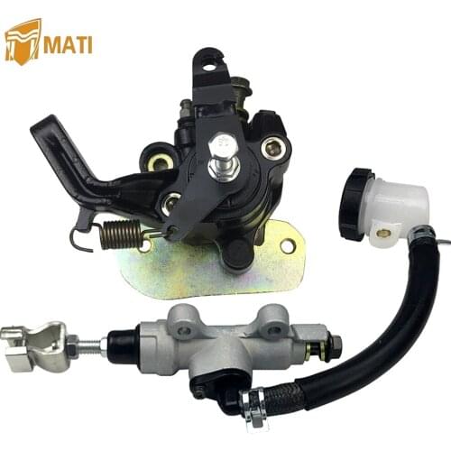 For Honda ATV Sportrax 400 TRX400EX TRX400X TRX 400EX 400X A AC Rear Brake Caliper Brake Master Cylinder with Pads