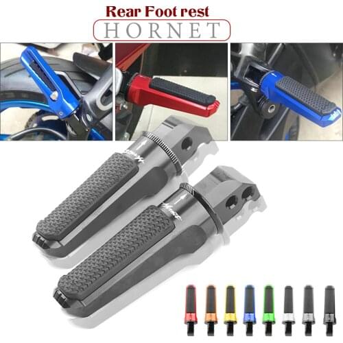 For HONDA CB600F CB599 600 CB1000R HORNET CB 200 900 400 Motorcycle CNC Aluminum Rear Foot Pegs Footrest Passenger Footpegs