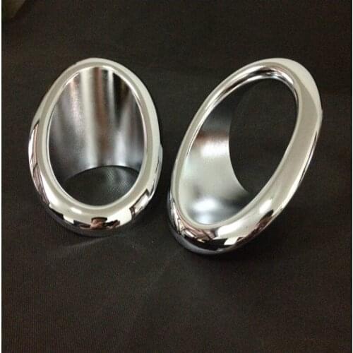 For Nissan X-Trail Xtrai 2012 2013 Chrome ABS Car Front Fog Light Lamp Cover Trim Styling Sticker Car-cover Accessories