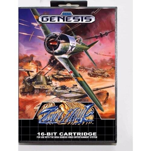 Twin Hawk 16 bit MD Game Card With Retail Box For Sega Mega Drive For Genesis