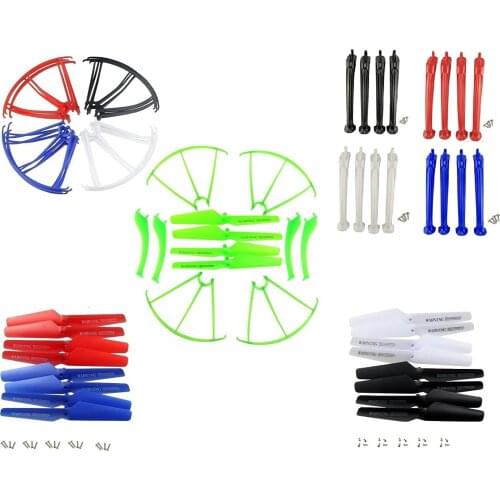 EBOYU(TM) Syma X5SC X5SW Main Blade & Propeller Protectors Blades Frame & Landing Skid & Mounting Screws for RC Mini Quadcopter
