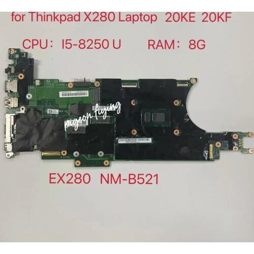 For Lenovo Thinkpad X280 I5-8250U 8G Notebook Motherboard FRU 01LX673 02HL312 01LX677 02HL313 01YN001 02HL315 100% test ok