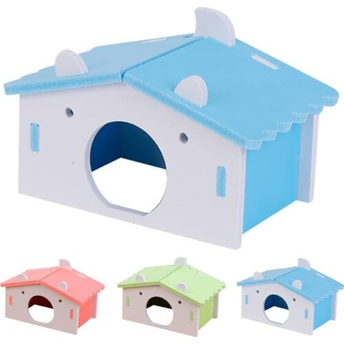 Cage for Hamster Guinea Pig Rat Hamster House Toy Plastic Hamster Cage Hideout Small Animal House Hamster Accessories