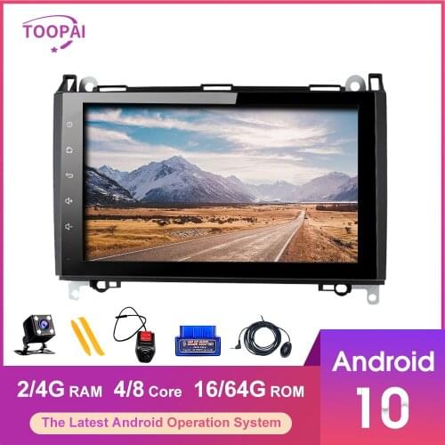 TOOPAI Android 10 For Mercedes Benz Sprinter Viano Vito A B V Class B200 GPS Navigation Multimedia Player Auto Radio Head Unit