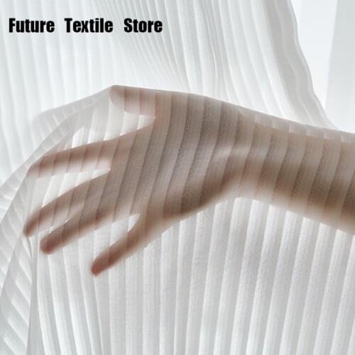 2021 New Vertical Blinds Living Room Balcony Chiffon European-style Simple High-end Curtains Semi-blackout Curtains Customized