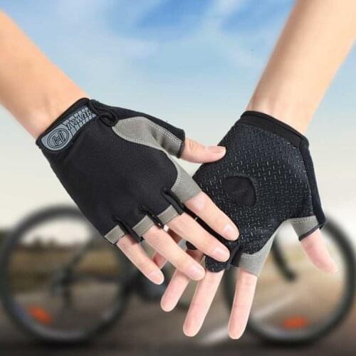 Fitness Gloves Exercise Outdoor Cycling Half Finger Gloves For Men And Women Sunscreen Breathable Antiskid