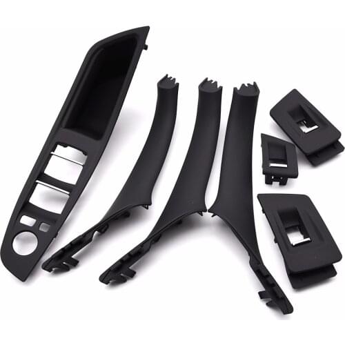 Right Hand Drive LHD Fit For BMW 5 series F10 F11 520 523 Car Interior Inner Door Handle Panel Pull Trim Cover Black