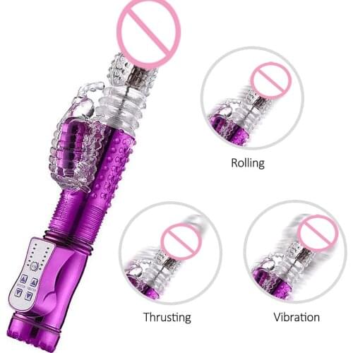 G Spot Vibrator For Women Vaginal Clitoral Stimulator Rabbit 7 Speed Dual Vibrators Massager Dildo Sex Toys For Women Sexshop