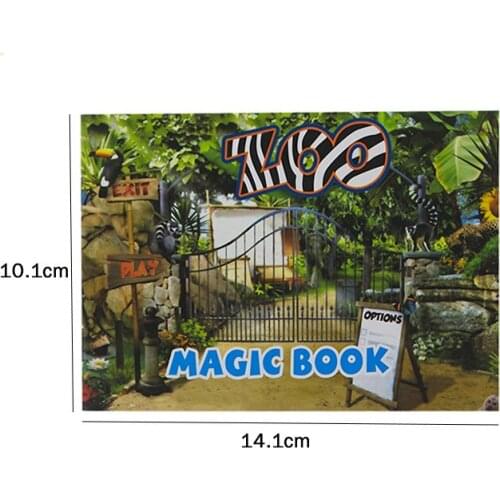 Zoo Magic Book Animated Film 3D Stereo Movie Book New Strange Science Educational Toy Book