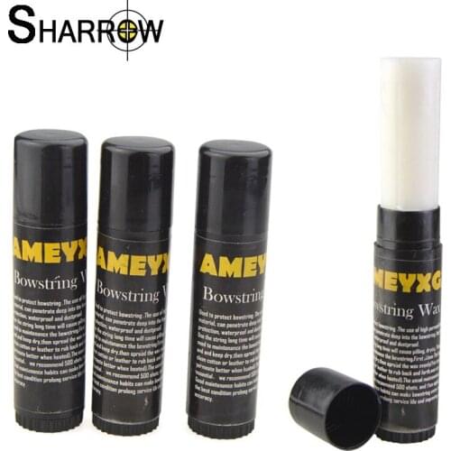 3pcs Black Archery Bow String Wax Strings Protective Rail Lube for Compound Recurve Bow Prolong Use Life Shooting Accessories