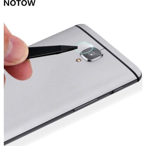 NOTOW flexible Rear Transparent Back Camera Lens Tempered Glass Film Protector Case For oneplus 3/3 t