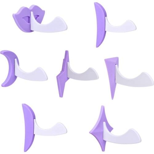 1Set=7pcs Women Bikini Dedicated Privates Shaving Stencil Female Hair Razor Sexy Intimate Shaping Tool Accessories