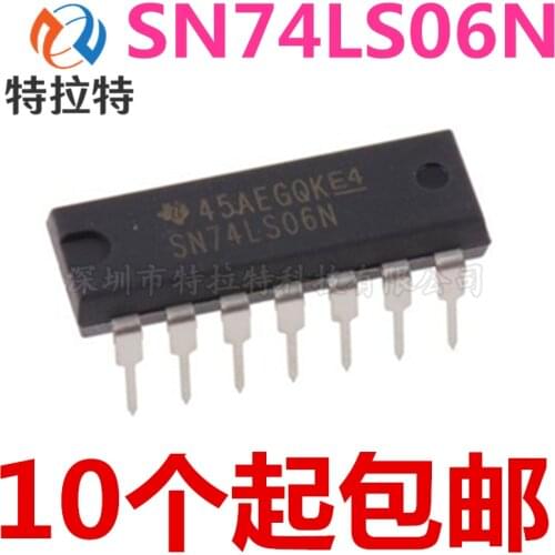 10pcs/lot SN74LS06N DIP14 SN74LS06 DIP 74LS06N 74LS06 HD74LS06P new and original IC
