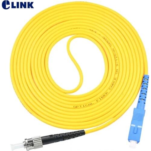 10pcs SC-ST fiber optic patch cord SM Simplex 1M 2M 3M 5M 7M 10M ST-SC optical fibre jumper SX free shipping IL