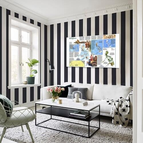 A1 World Map Philippines 1986 Non-woven Wall Poster for School Office Supply Art Paper Painting Home Decor