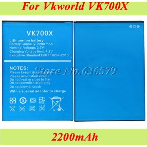 For Vkworld VK700X Battery 2200mAh Batterie Bateria Accumulator AKKU