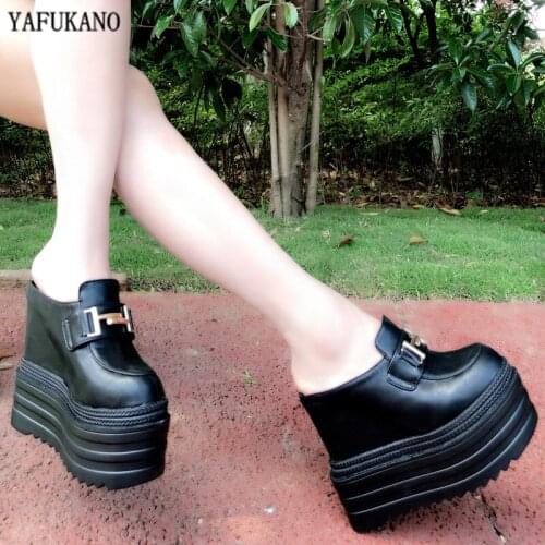 13cm Ultra High Heels Wedges Increase Within Sandals 2020 Summer Platform Slides Fashion Women Sandals Sexy Outdoor Lady Shoe 39