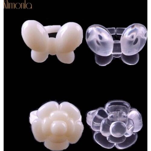 50PCS Color Plate Nail Fake Tips Color show Display Flower/Butterfly Plastic Decoration Ring French False Nails Flowers Display