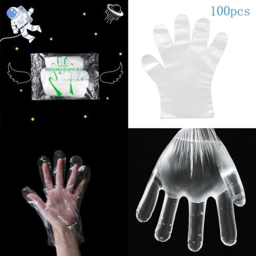PE Kids Gloves Disposable Powder Free for Preparation Crafting Kitchen Accs