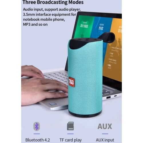 TG113 Loudspeaker Bluetooth Wireless Speakers Subwoofers Handsfree Call Profile Stereo Bass SupportTF USB Card AUX Line In HI-FI