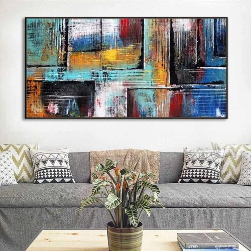 Handmade oil painting on canvas modern 100% Best Art Abstract oil painting original directly from artist XD1-331D