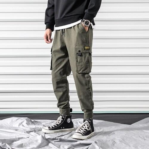 Overalls 2020 Autumn and Winter Plus Velvet Thickening Handsome Japanese Male Trousers Comfortable Warm Soft Casual Pants