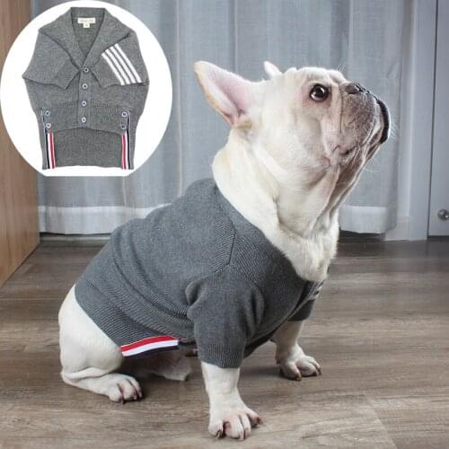 Fashion Warm Dog Cat Cotton Sweater For Chihuahua Outfit Soft Coat for French Bulldog Puppy Jacket Pet Costume S-XXL