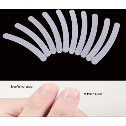 Monja 10Pcs/set Gray Acrylic Nail Files 80/100 Nail Art Buffer Sanding Polishing Buffing Sandpaper Files DIY Manicure Tools