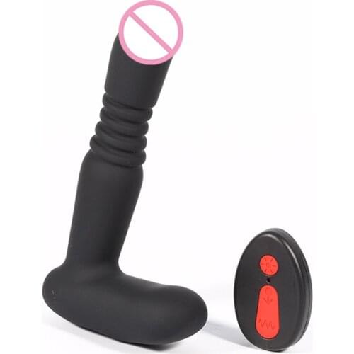 Male wireless remote control charging scale backyard prostate anal plug heating backyard vibration massager