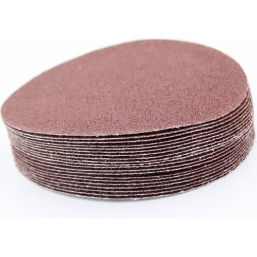 10pcs 4“ 5“ 6"7“ Red sand paper polishing pad self-adhesive loop backing polishing disc for angle grinder