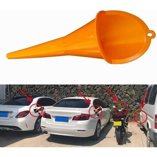 1pc Plastic oil funnel Car Vehicle Motorcycle engine oil Water Fuel Gas Petrol Long Mouth Funnel