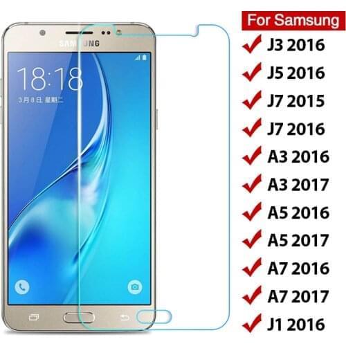 Tempered Glass For Samsung Galaxy J3 J5 J7 J1 2016 9H Screen Protector On The For Samsung A3 A5 A7 2017 Protective Front Film