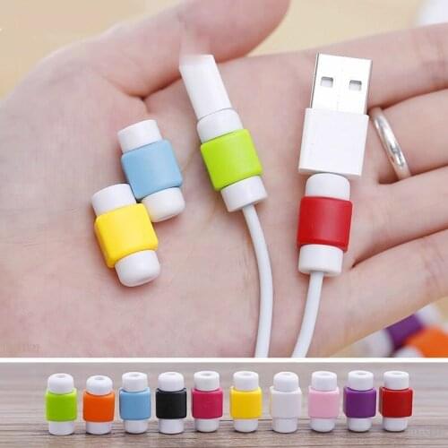 2pcs Cable Protector Set Saver Earphone Data Line Cord Protection Wire Organizer Cover for 8Pin Charger Sleeve Cable Management