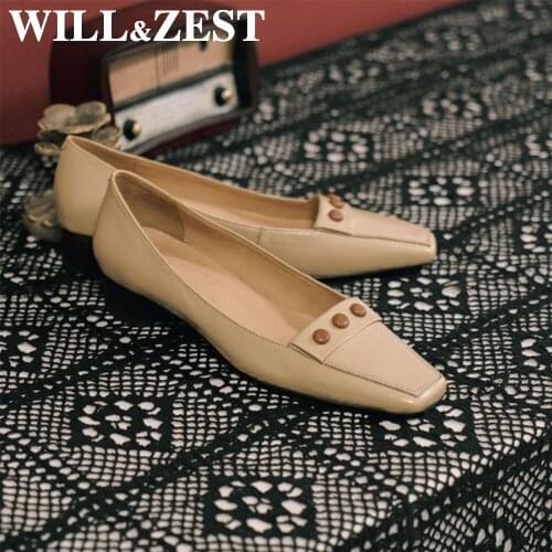 Will&Zest Heeled Loafers White Pumps Office Women Fashion 2020 Summer Square Heels Bare Feet Elegant Vintage Shoes Designer