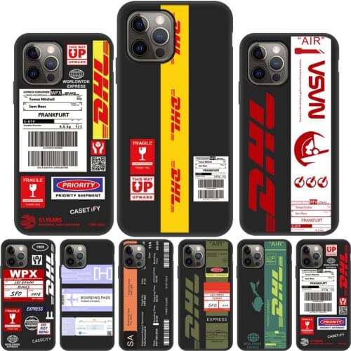 DHL Express Case For Tecno Spark 6 Go 2020 Case Luxury Label Phone Cases For Tecno Spark 5 Pro 6 Air Camon 15 Silicon Cover Capa