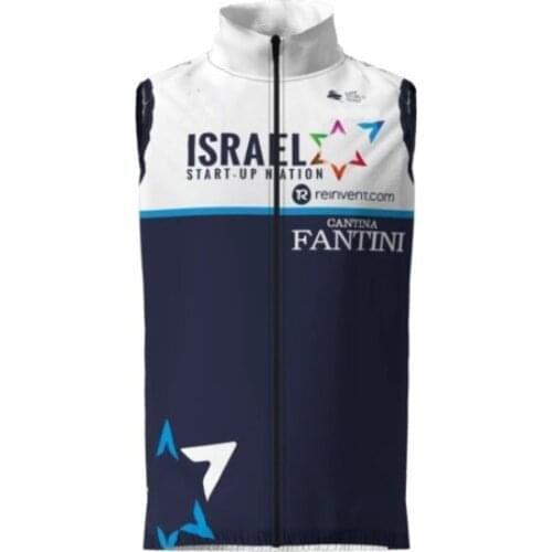 2021 ISRAEL START UP NATION TEAM BLUE Summer Sleeveless Cycling Vest Mtb Clothing Bicycle Maillot Ciclismo Bike Clothes