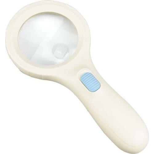 3x 8x LED Illuminated Reading Plastic Double Lens Loupes Gifts for Elderly Magnifying Glass with Led Lights Handheld Magnifier