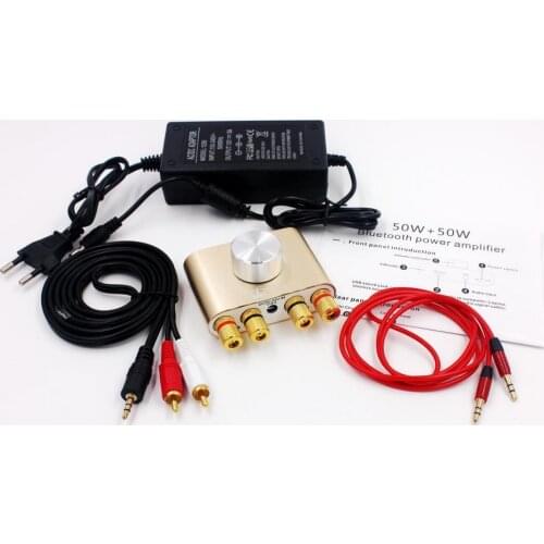 50W X2 F900 Bluetooth Receiver Digital power Audio Amplifier Hifi Stereo Power AMP With Power Adapter